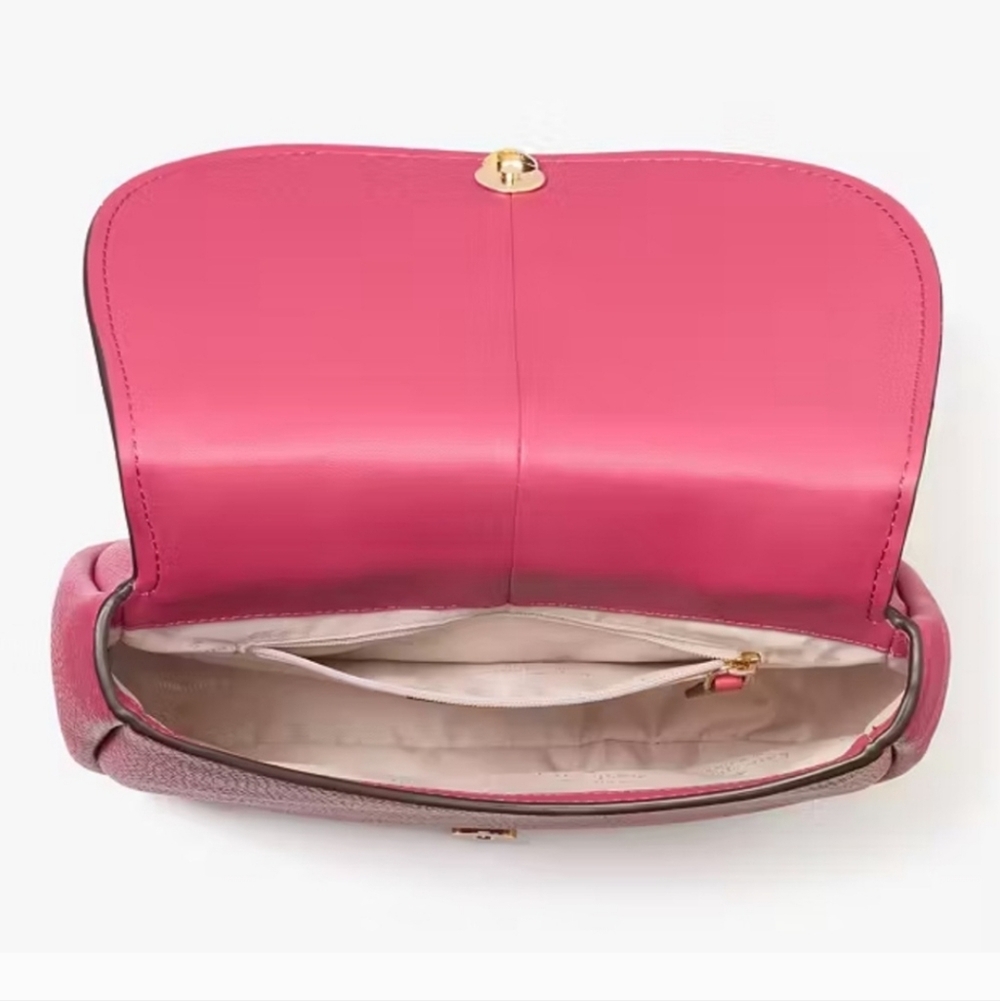 Kate Spade Kayla Pebbled Leather Saddle - Picture 4 of 6